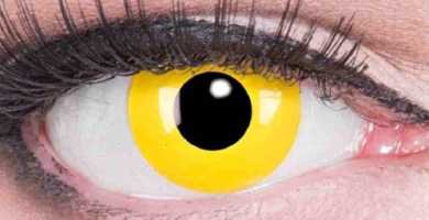 lentillas halloween amarillas