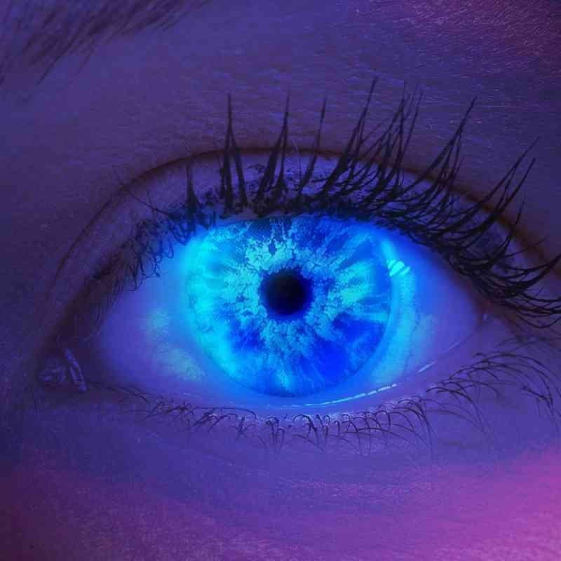 lentillas azules para halloween