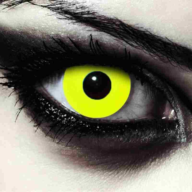 lentillas halloween amarillas