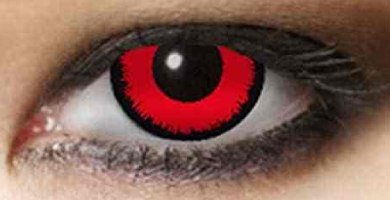 lentillas rojas para halloween