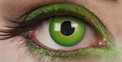 lentillas verdes halloween